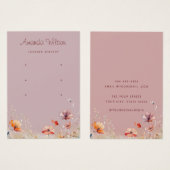 Moderne, elegante Wildblume 3 Ohrausgabe (Vorne & Hinten)