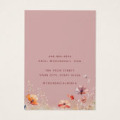 Moderne, elegante Wildblume 3 Ohrausgabe (Rückseite)