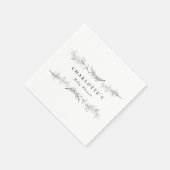 Moderne Elegante Wildblume Floral Baby Dusche Serviette (Ecke)