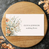 Moderne elegante Wildblume Floral Business Card Visitenkarte