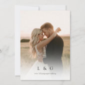 Moderne Elegante Wildblume Frühjahrssommer Hochzei Save The Date (Rückseite)