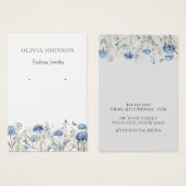 Moderne Elegante Wildblumen mit Visitenkarte (Vorne & Hinten)