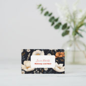 Moderne Elegante Wildblumen Visitenkarte (Stehend Vorderseite)