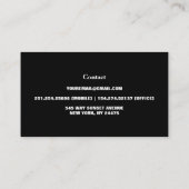 Moderne Elegante Wildblumen Visitenkarte (Rückseite)