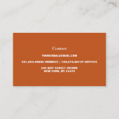 Moderne Elegante Wildblumen Visitenkarte (Rückseite)