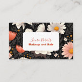 Moderne Elegante Wildblumen Visitenkarte (Vorderseite)