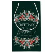 Moderne Elegante Winterlandschaft Weihnachten Kleine Geschenktüte (Rückseite)