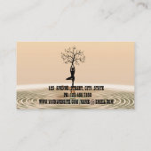 Moderne, elegante Yogakarte Visitenkarte (Rückseite)