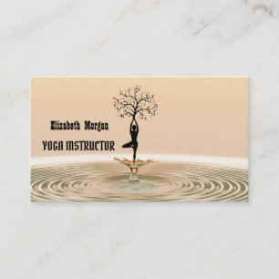 Moderne, elegante Yogakarte Visitenkarte