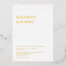 Moderne Elegante zeitlose Minimalistische Hochzeit