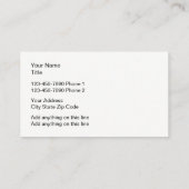 Moderne, elegante Zwei-Seiten Visitenkarte (Rückseite)