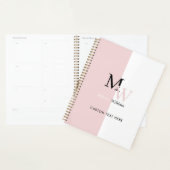 Moderne Elegante Zweifarbige Monogrammierte Planer (Anzeige)