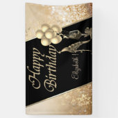 Moderne Eleganten, Ballons, Glas, Blume mit hoher  Banner (Vertikal)