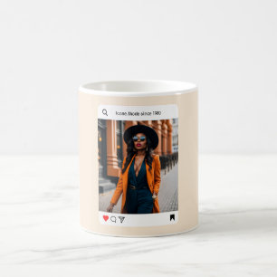 Moderne eleganten Instagram-Foto-Stil Kaffeetasse