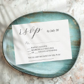Moderne elegantrsvp kalligraphische Hochzeitskarte RSVP Karte