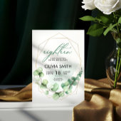 Moderne Eleganz 18. Geburtstag | Grünpflanzen für  Einladung