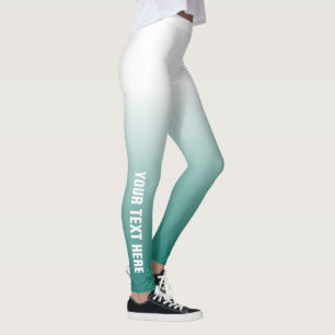 Moderne Eleganz Aquamarin machen es sich selbst in Leggings