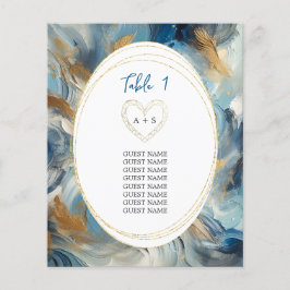 Moderne Eleganz: Blue White Gold Gästeliste