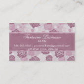 Moderne Eleganz-BlumenRosen-Geschäfts-Karten Visitenkarte (Rückseite)