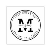 Moderne Eleganz | Briefmarke aus selbstfarbenem Ka Permastempel (Design)