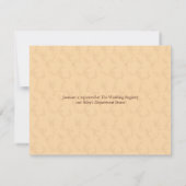 Moderne Eleganz Champagne 2 Brautparty Einladung (Rückseite)