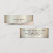 Moderne Eleganz Cool, geometrisch, Spitze Mini Visitenkarte (Vorne/Hinten)