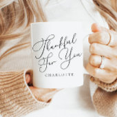 Moderne Eleganz, die Ihnen Erntedank Kaffeetasse