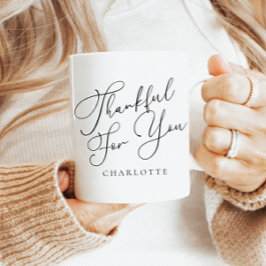 Moderne Eleganz, die Ihnen Erntedank Kaffeetasse