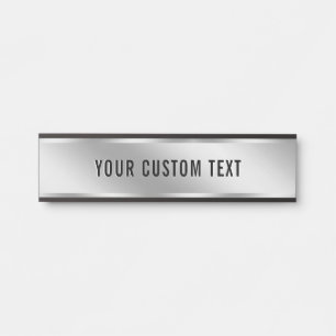 Moderne Eleganz Ihr benutzerdefinierter Text Silbe Türschild