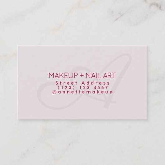 Moderne Eleganz in den hellen Farben Visitenkarte (Rückseite)