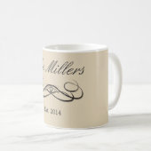 Moderne Eleganz individuell anpassbar Kaffeetasse (VorderseiteRechts)