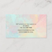 Moderne Eleganz mit eigenem Slogan Visitenkarte (Rückseite)