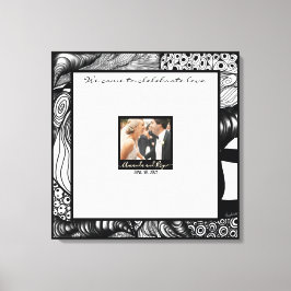 Moderne Eleganz mit Ihrer Foto Gästebuch-Leinwand Leinwanddruck