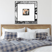 Moderne Eleganz mit Ihrer Foto Gästebuch-Leinwand Leinwanddruck (Insitu (Schlafzimmer))
