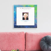 Moderne Eleganz mit Ihrer Foto Gästebuch-Leinwand Leinwanddruck (Insitu (Wohnzimmer))