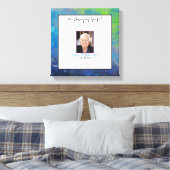 Moderne Eleganz mit Ihrer Foto Gästebuch-Leinwand Leinwanddruck (Insitu (Schlafzimmer))