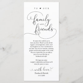 Moderne Eleganz, Platzierung Dankeschön Karte