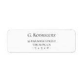 Moderne Eleganz pur. Minimaler Typo. Anschrift 05a (Vorne)