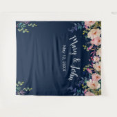 Moderne Eleganz Rosa Blumenzwiebeln Foto Hintergru Wandteppich (Vorderseite (Horizontal))