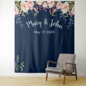 Moderne Eleganz Rosa Blumenzwiebeln Foto Hintergru Wandteppich (Beispiel)