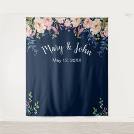 Moderne Eleganz Rosa Blumenzwiebeln Foto Hintergru Wandteppich