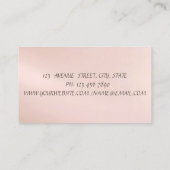 Moderne Eleganz, Streifen, Zweigstelle Glitzer Visitenkarte (Rückseite)