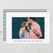 Moderne Eleganz und dann gab es drei Schwangerscha Ankündigung (Vorne/Hinten)