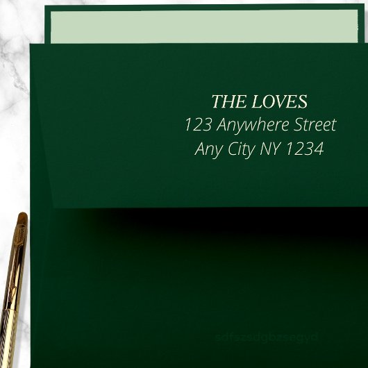 Moderne Eleganz und einfache Rücksendeadresse Permastempel