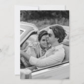 Moderne Eleganz und Fett Rettete unser Datum Einladung (Rückseite)