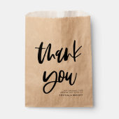Moderne Eleganz Vielen Dank für Ihre Hochzeit Geschenktütchen (Vorderseite)