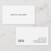 Moderne Eleganz Visitenkarte (Vorne/Hinten)