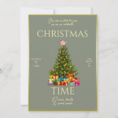 Moderne Eleganz Weihnachtsfeier Einladung (Vorderseite)