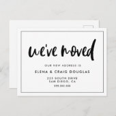 Moderne Eleganz Wir haben die Textankündigung vers Ankündigungspostkarte (Vorne/Hinten)