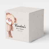 Moderne Eleganz, wir können warten Babydusche Geschenkschachtel (Vorderseite)